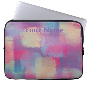Pastel Patchwork Abstract Design Laptopschutzhülle
