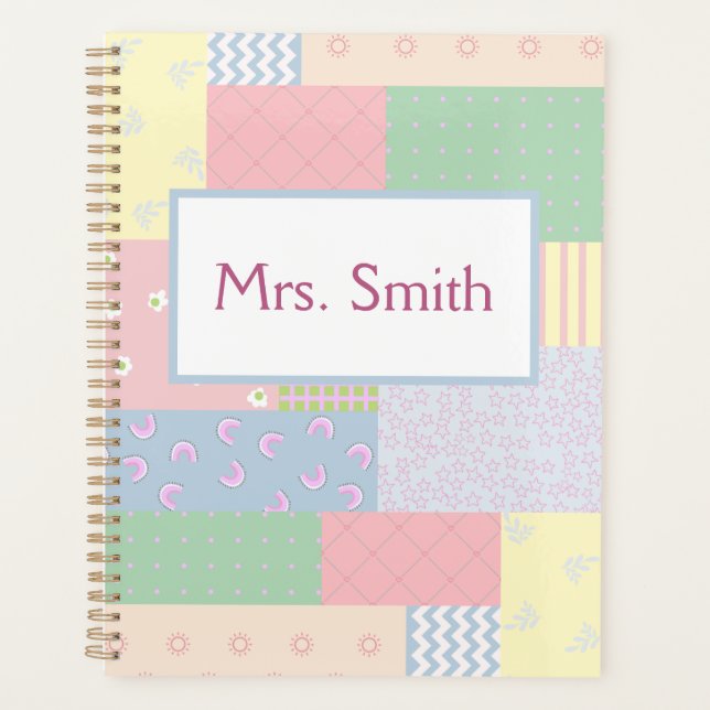 Pastel Patchwork Planer (Vorderseite)