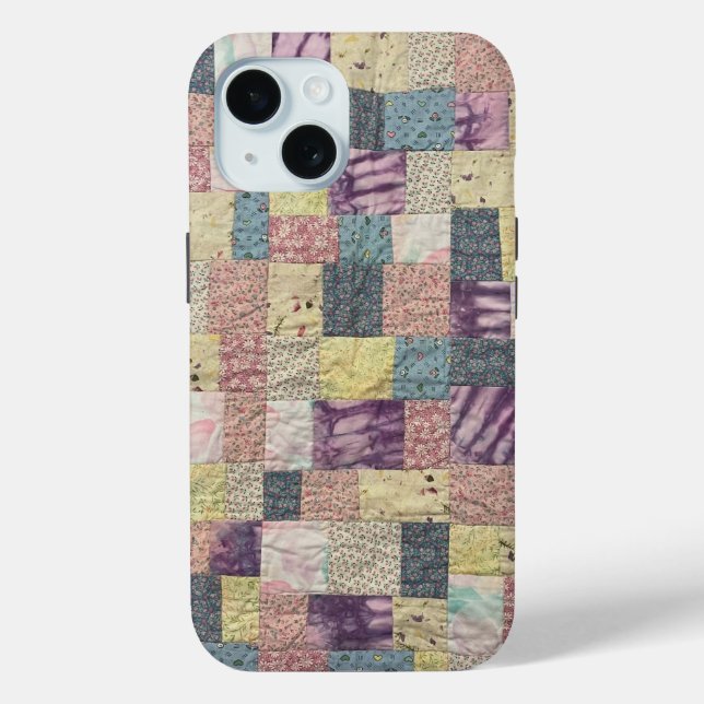 Pastel-Patchwork-Quilt-Handyhülle Case-Mate iPhone Hülle (Rückseite)