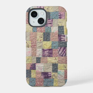 Pastel-Patchwork-Quilt-Handyhülle iPhone 15 Hülle