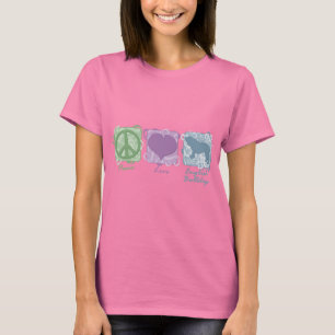 Pastel Peace, Liebe und English Bulldogs T-Shirt
