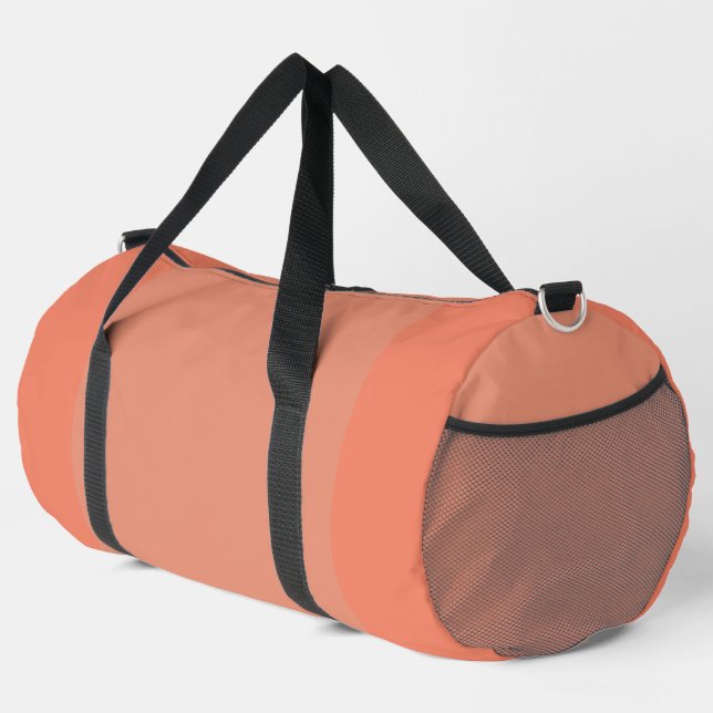 Pastel Peach all Purpose Travel Gym Weekend Duffle Bag (Rechte Ecke)