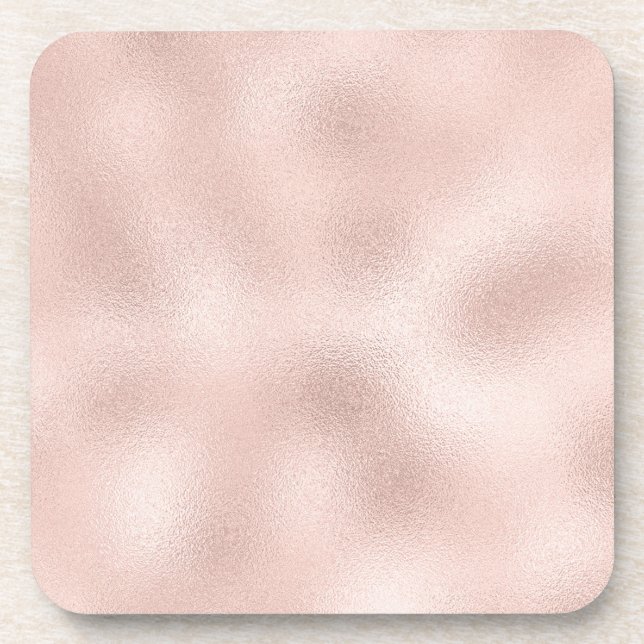Pastel Peach Getränkeuntersetzer (Vorderseite)