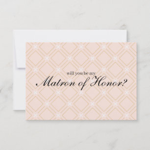 Pastel Peach Gold werden Sie meine Ehrenmatrone se