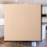 Pastel Peach Solid Color | Classic | elegant Fliese<br><div class="desc">Pastel Peach Solid Color | Classic | elegant | Trendy | Stilvoll | Geschenk</div>