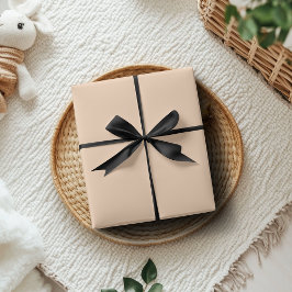 Pastel Peach Solid Color | Classic | elegant Geschenkpapier