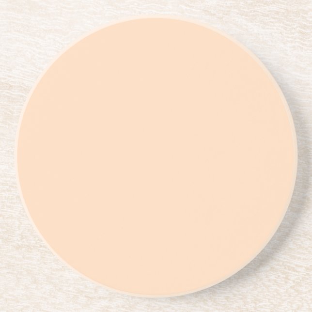 Pastel Peach Solid Color | Classic | elegant Getränkeuntersetzer (Vorne)