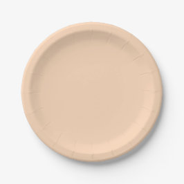 Pastel Peach Solid Color | Classic | elegant Pappteller