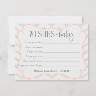 Pastel Peach und Gray Zig Zag