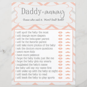 Pastel Peach und Gray Zig Zag, die es gesagt haben