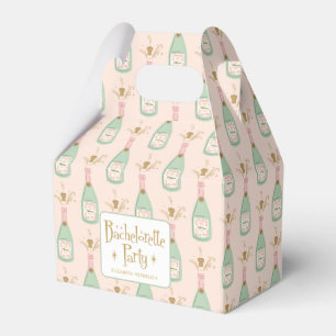 Pastel Peachy Junggeselinnen-Abschied Sparkle Geschenkschachtel