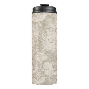 Pastel Pearl Damask Muster Thermosbecher