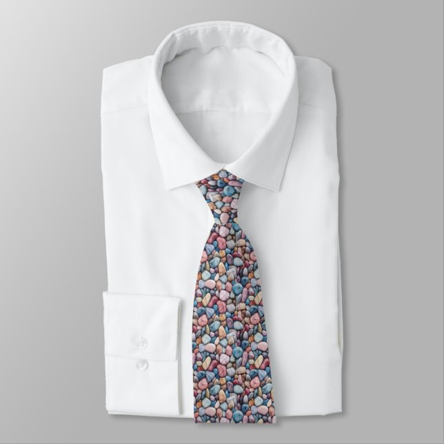 Pastel Pebbles Neck Tie Krawatte (Gebunden)