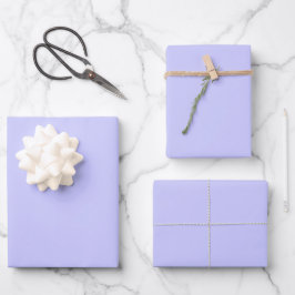 Pastel Periwinkle Farbe | Classic | elegant Geschenkpapier Set