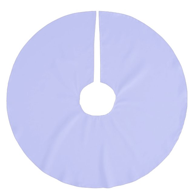 Pastel Periwinkle Farbe | Classic | elegant Polyester Weihnachtsbaumdecke (Vorderseite)