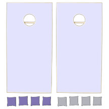 Pastel Periwinkle Lila Cornhole Set
