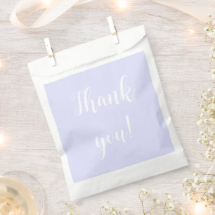 Pastel Periwinkle Lila Dankeschön Geschenktütchen