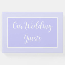 Pastel Periwinkle Lila Wedding Guest Book Gästebuch