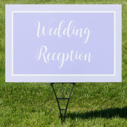 Pastel Periwinkle Lila Wedding Yard-Zeichen Gartenschild