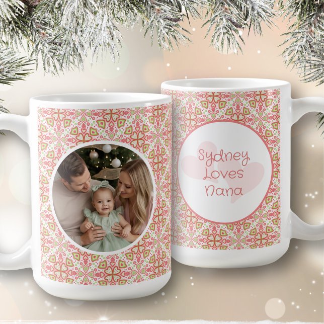 Pastel Personalized Photo Mug With Message Kaffeetasse (Von Creator hochgeladen)