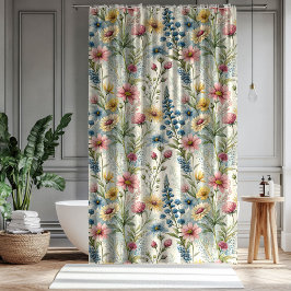 Pastel Petals Curtain Love Gift for Anniversary Duschvorhang