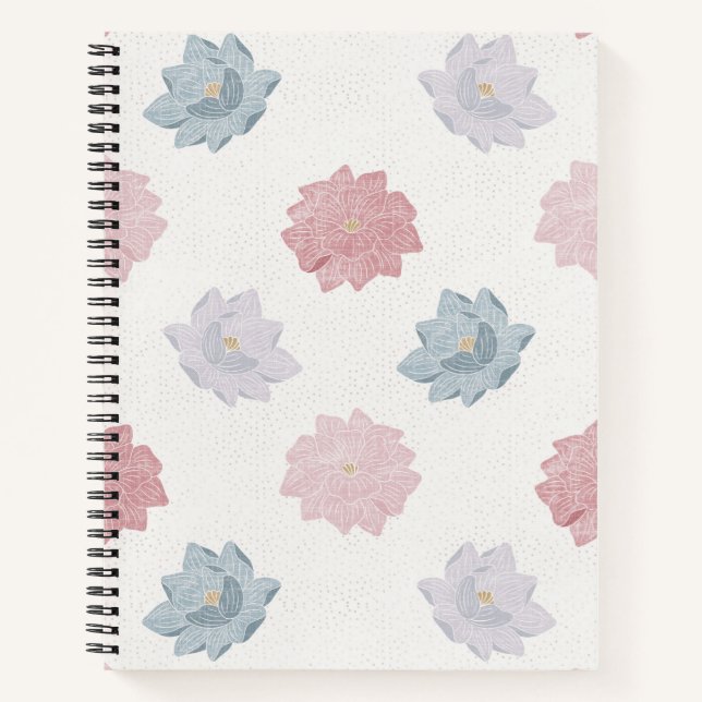 Pastel Petals Notizbuch (Vorderseite)