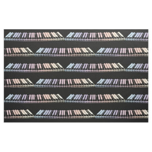 Pastel Piano Keys Fabric Stoff
