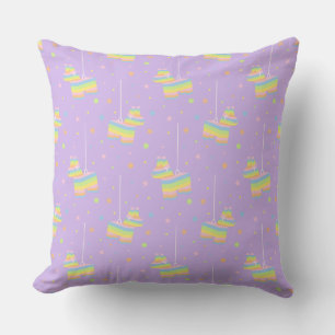 Pastel-Piñata-Muster-Wurfkissen Kissen