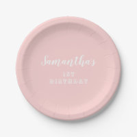 Pastel Pink 1. Geburtstag