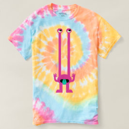 Pastel Pink Alien Gefärbte Krawatte Rebel Graphic  T-Shirt