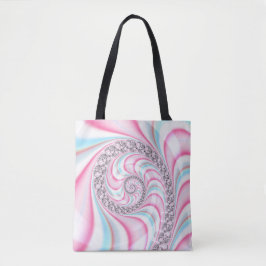 Pastel Pink Blue Candy Cane Spiral