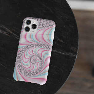 Pastel Pink Blue Candy Cane Spiral Case-Mate iPhone Hülle