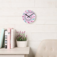 Pastel Pink Blue Candy Cane Spiral