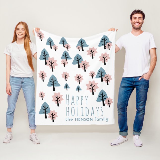 Pastel Pink Blue Cookie Bell Star Trek Weihnachten Fleecedecke (Beispiel)