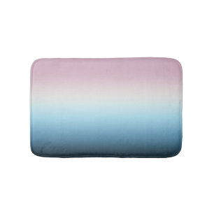 Pastel Pink & Blue Gradient Indigo Rose Ombre Badematte