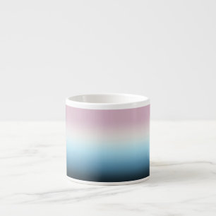 Pastel Pink & Blue Gradient Indigo Rose Ombre Espressotasse