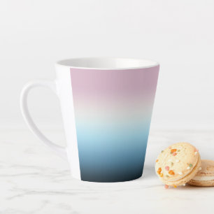 Pastel Pink & Blue Gradient Indigo Rose Ombre Milchtasse