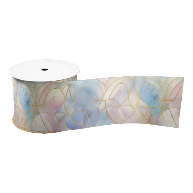 Pastel Pink Blue Satinband (Spule)