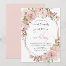 Pastel Pink Blumenzwiebeleinladung