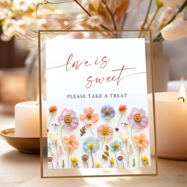 Pastel Pink Bohemische Wildblumen Datum Nacht Idee Poster (Von Creator hochgeladen)