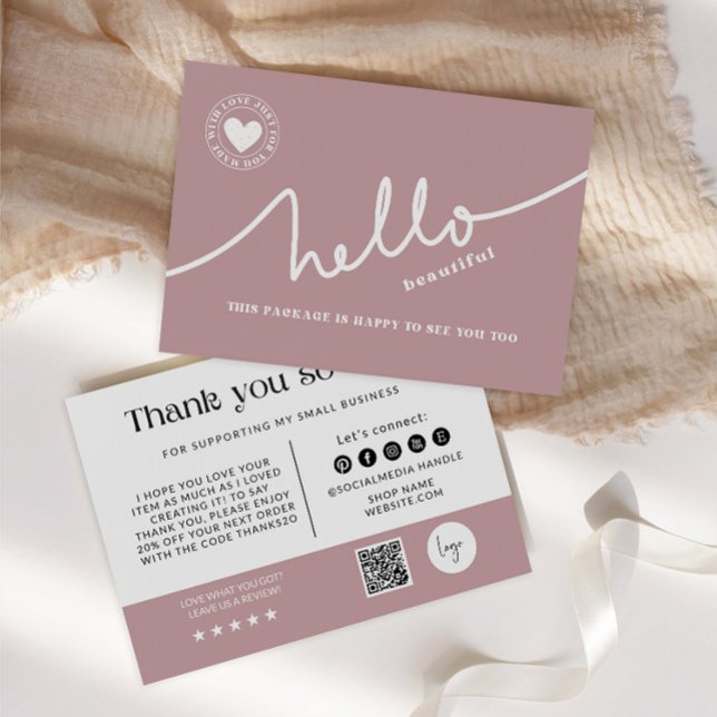 Pastel Pink Business Vielen Dank Dankeskarte (Von Creator hochgeladen)
