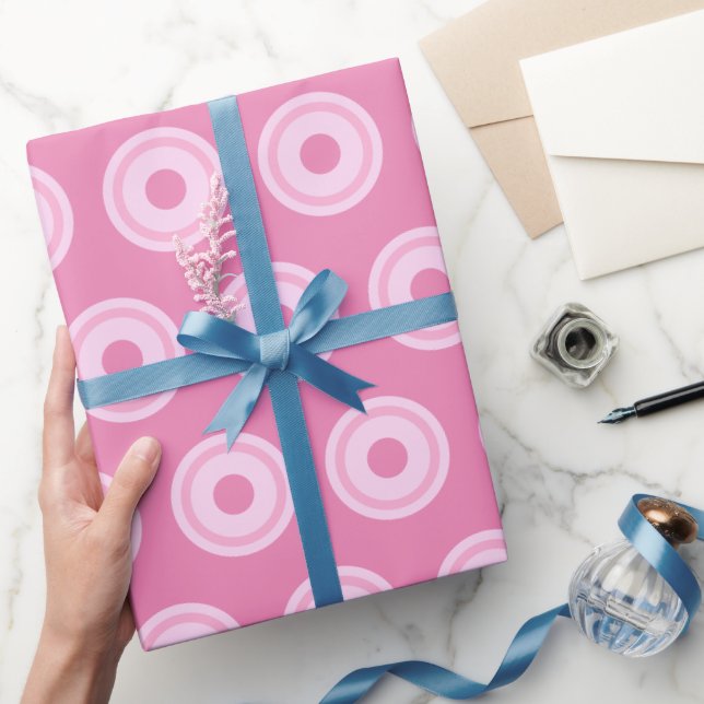 Pastel Pink Circles Simple Clean Minimal Geschenkpapier (Schenken)