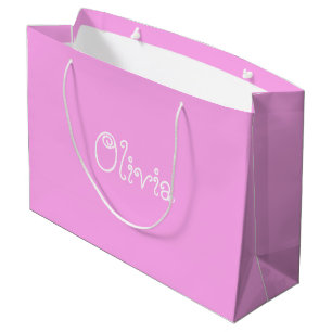 Pastel Pink Color Baby Duschgeschenk Beutel Große Geschenktüte