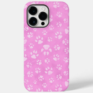 PASTEL PINK DOG PAWS Case-Mate iPhone 14 PRO MAX HÜLLE
