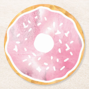 Pastel Pink Donut Untersetzer