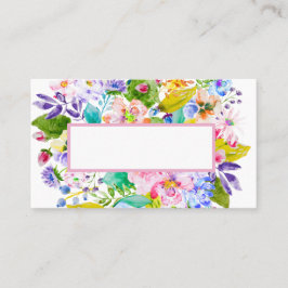 Pastel Pink Floral Romantische Hochzeitsstimmung P Platzkarte