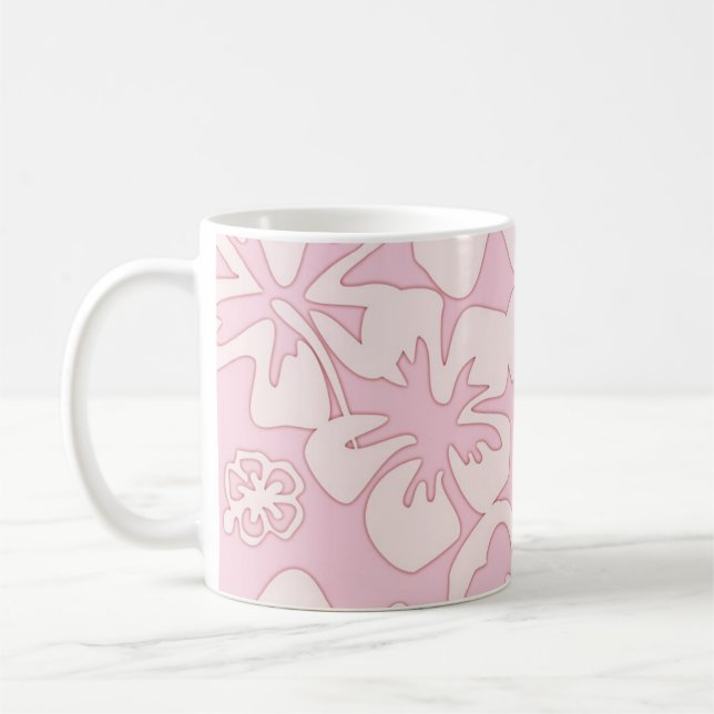Pastel Pink Flower Art Kaffeetasse (Links)