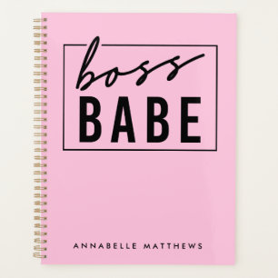 Pastel Pink Girl Boss Babe Geschäftsinhaber  Planer
