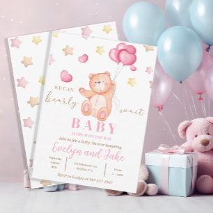 Pastel Pink Girl's Wir können frühzeitig abwarten  Einladung