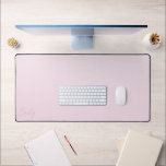 Pastel Pink Gradient Calligraphy Personalized Schreibtischunterlage<br><div class="desc">A trendy personalized pastel pink desk mat. This minimalist design features a soft gradient pink and modern calligraphy script font.</div>